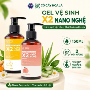 Dung dịch vệ sinh cho nữ Gel X2 Nano bản mới 2026, Dung dịch vệ sinh làm sạch dịu nhẹ mùi thiên nhiên dùng cho cả mẹ bầu