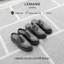 Giày sục Mules Loafer LEMANS Da Bò - Black _ Bảo hành chính hãng 24 tháng toàn quốc