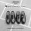Giày sục Mules Loafer LEMANS Da Bò - Black _ Bảo hành chính hãng 24 tháng toàn quốc