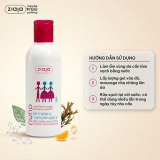 Gel Rửa Mặt Ngừa Mụn Ziaja Nuno Cho Da Dầu Da Hỗn Hợp 200ml – Không Gây Kích Ứng