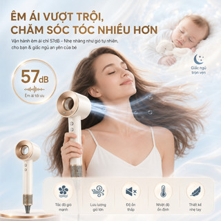 Bảo hành 36 tháng | Máy sấy tóc Plasma 2 chiều nóng/lạnh, công nghệ ion âm chống xơ rối, sấy nhanh chỉ trong 3 phút