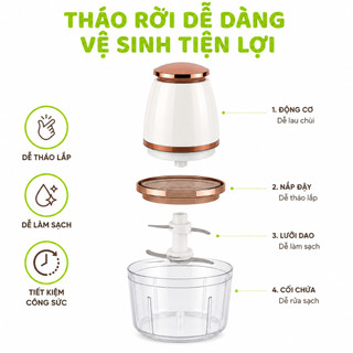 Máy Xay Thịt, Xay Đá Đa Năng Osaka Nhật Bản GD219 - Máy Xay Thực Phẩm Osaka Nắp Đồng Công Suất 350W