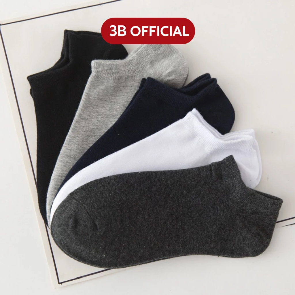 Combo tất nam nữ 7 đôi chất cotton 3B thoáng mịn phù hợp mọi lứa tuổi