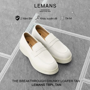 Giày The Breakthrough CHUNKY LOAFER Lemans màu Tan Da Nubuck Cao Cấp - BST độc quyền - Bảo hành 24 tháng toàn quốc