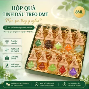 Quà tặng khách hàng, quà tặng thầy cô 20/11 - hộp 10 chai tinh dầu treo xe, treo phòng 10 mùi hương