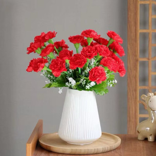 Chùm Hoa Cẩm Chướng Giả 10 Nhánh 40cm Nhiều Màu Hoa Lụa Trang Trí Nhà Cửa Bàn Thờ Xưởng Nam Định