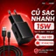 Sạc samsung 15W sạc siêu nhanh Củ sạc samsung Dây sạc samsung Type C và Micro dài 1m THE RED PHONE