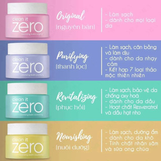 Sáp tẩy trang Banila Co Clean It Zero Cleansing Balm Mini 7ml làm sạch sâu & dưỡng ẩm cho da