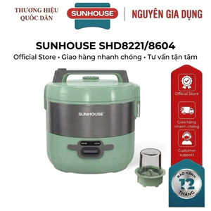 NỒI CƠM ĐIỆN SUNHOUSE SHD8604 / SHD8221 - Xửng hấp tiện lợi | Lồng nồi chống dính