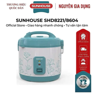Nồi Cơm Điện 1.8L Sunhouse SHD8605 - Công Suất 700W - Bảo Hành 12 Tháng