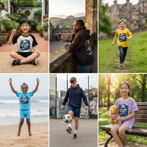 Bộ Quần Áo Trẻ Em Scotland 2026 – Outfit Thể Thao Độc Lạ, Dành Cho Các Fan Nhí Yêu Bóng Đá