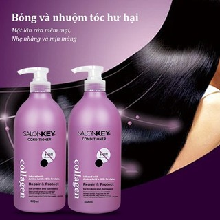 Dầu gội và dầu xả 1000ml, chăm sóc cao cấp salon, dùng để kiểm soát dầu và làm tóc mượt mà bóng đẹp
