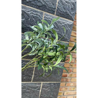 Cành Lá Oliu Giả Dài 90cm [6 Nhánh/10 Nhánh] Xanh Mốc Xanh Lá Cây Giả Trang Trí Nhà Cửa Xưởng Hạnh Hoan Nam Định