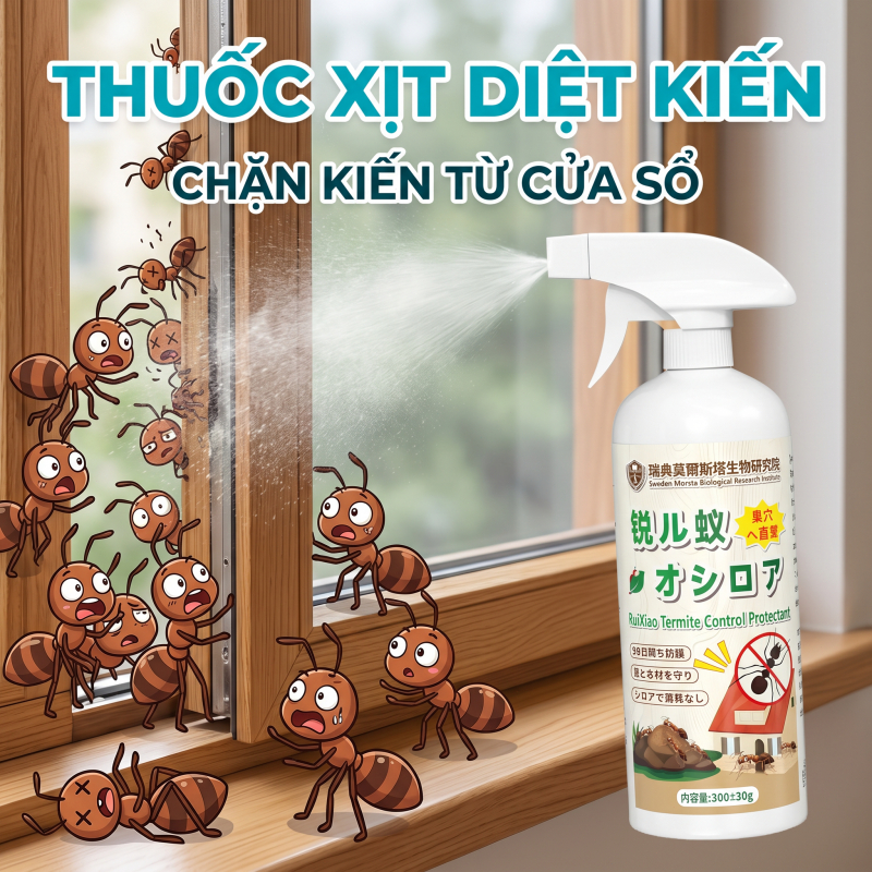 🐜 Xịt Diệt Kiến Thảo Mộc 300ml Xịt Đuổi Kiến Hiệu Quả Cao Ít Mùi Dễ Sử Dụng Phù Hợp Cho Gia Đình