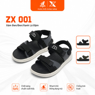 [ZX 001] Giày Sandal Nam Nữ Unisex, Quai Ngang Streetstyle, Năng Động Cá Tính Đế Êm Đi Học Đi Chơi