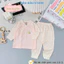 Bộ cộc tay bộ dài tay sơ sinh thun lạnh LT cho bé gái 3-9 kg bảng màu in hoạ tiết xinh Đậu Đậu Store