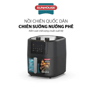 NỒI CHIÊN KHÔNG DẦU SUNHOUSE SHD4037 - Dung tích 9L | Nướng gà vịt nguyên con | Bảo hành 12 tháng
