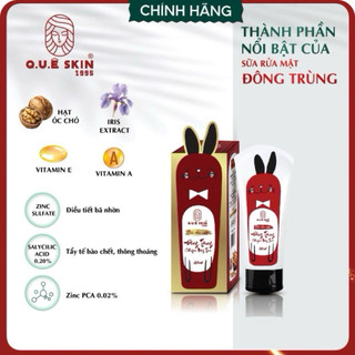 SỮA RỬA MẶT nhà Qua Skin từ hạt óc chó, vitaminE và đông trùng hạ thảo