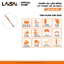 Thước thủy điện tử 48 inch 1220mm LAISAI LS160-4II đo góc kỹ thuật số 360° độ chính xác cao chính hãng, BH 12 THÁNG
