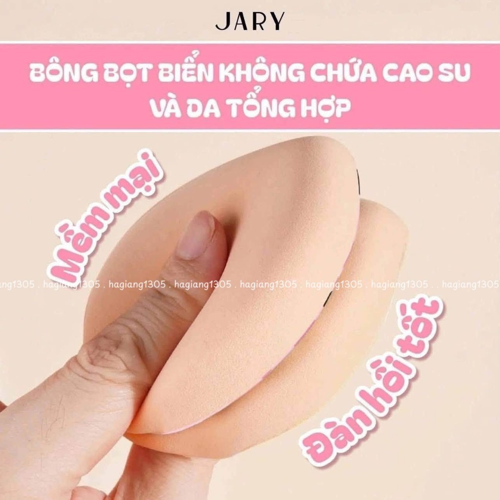 Mút Tán Kem Nền Dày Jary Thick Foundation Puff Hình Giọt Nước, Hình Tam giác, chống thấm hút nền | BigBuy360 - bigbuy360.vn