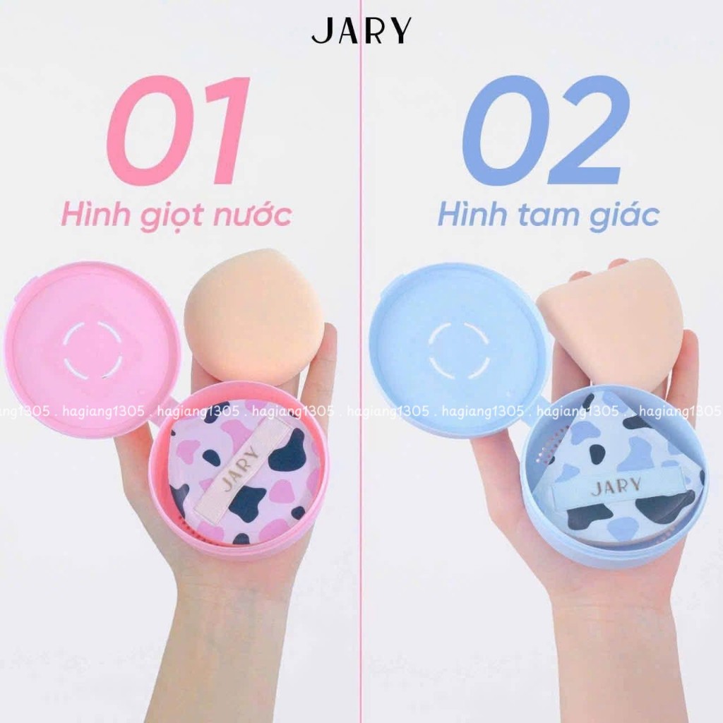 Mút Tán Kem Nền Dày Jary Thick Foundation Puff Hình Giọt Nước, Hình Tam giác, chống thấm hút nền | BigBuy360 - bigbuy360.vn