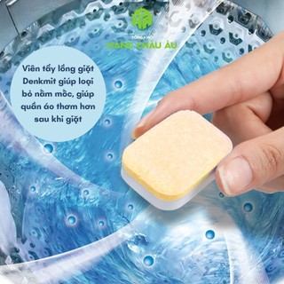 Viên Tẩy Lồng Giặt Máy Giặt Denkmit Nhập Khẩu Từ Đức | Hộp 60 Viên Làm Sạch Lồng Máy Giặt, Loại Bỏ Mùi Hôi, An Toàn