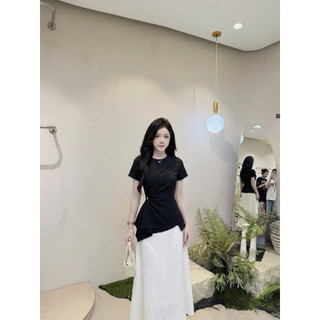 Áo Kiểu Công Sở Nữ Thiết Kế Xếp Ly Chéo Dáng Peplum A2506