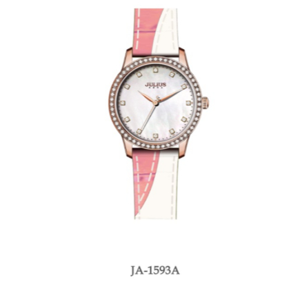Đồng Hồ Nữ JA-1593 Julius Hàn Quốc Dây Da 3 màu