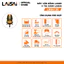 Máy cân bằng laser 5 tia xanh LAISAI LSG6120 chính hãng tự cân bằng 20–30m khóa tia nghiêng, BH 12 THÁNG