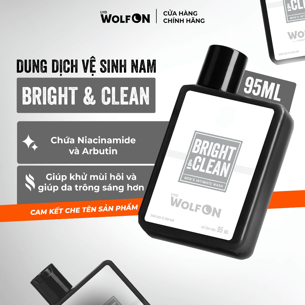 Combo Dung Dịch Vệ Sinh Fresh Mint 150ml - Dung Dịch Vệ Sinh Nam Giới 95ml LYD Wolf On