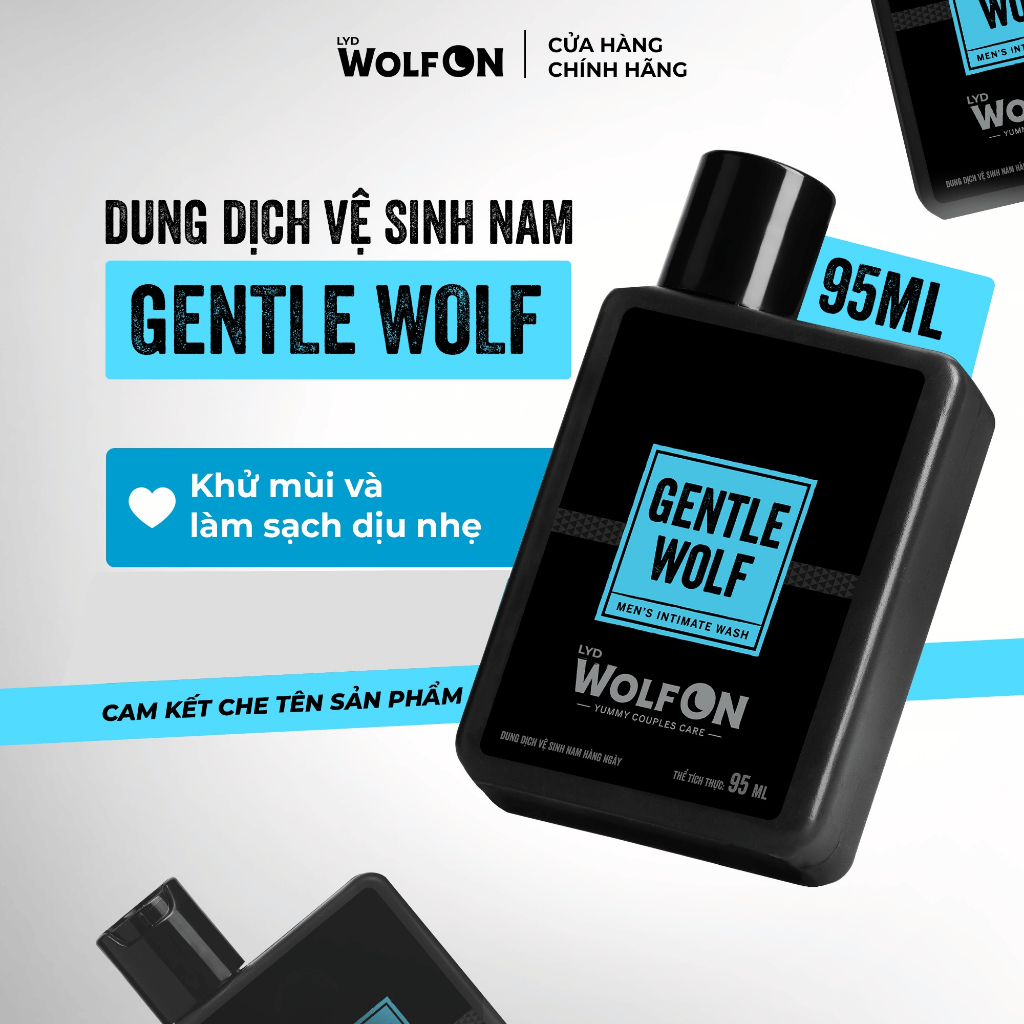 Combo Dung Dịch Vệ Sinh Bright & Clean 150ml - Dung Dịch Vệ Sinh Nam Giới 95ml LYD Wolf On