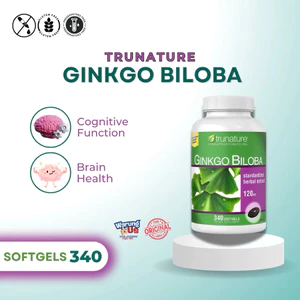 Ginkgo Biloba Standardized Herbal Extract 120mg Trunature 340 Viên