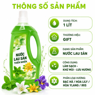 Nước Lau Sàn Gift Hương Thiên Nhiên Khử Mùi Hôi GD350 - Nước Lau Sàn Gift Làm Sạch Bụi Bẩn Khử Mùi