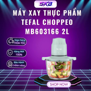 Máy xay thực phẩm Tefal Choppeo MB603166 2L - Công suất 500W - Cối thủy tinh - Bảo Hành 24 Tháng
