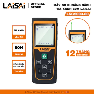 Máy Đo Khoảng Cách Tia Xanh LAISAI LSG2003-80 – Đo Siêu Nét, Chính Xác Tới 80M