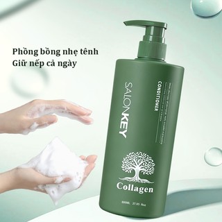 Dầu gội Salonkey dung tích 800ml, dành cho tóc và da đầu dầu, làm mượt và kiểm soát, chống ăn mòn, dưỡng ẩm