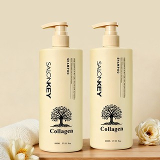Dầu gội Salonkey dung tích 800ml, dành cho tóc và da đầu dầu, làm mượt và kiểm soát, chống ăn mòn, dưỡng ẩm