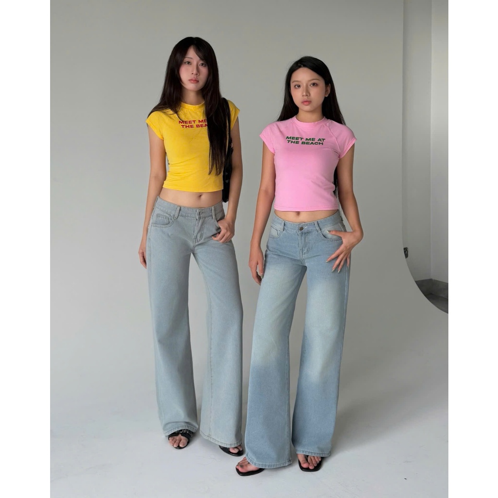 Calem.Club - Quần jean cạp trễ LOWEY DENIM form ống suông tôn dáng phong cách Y2K cá tính | BigBuy360 - bigbuy360.vn
