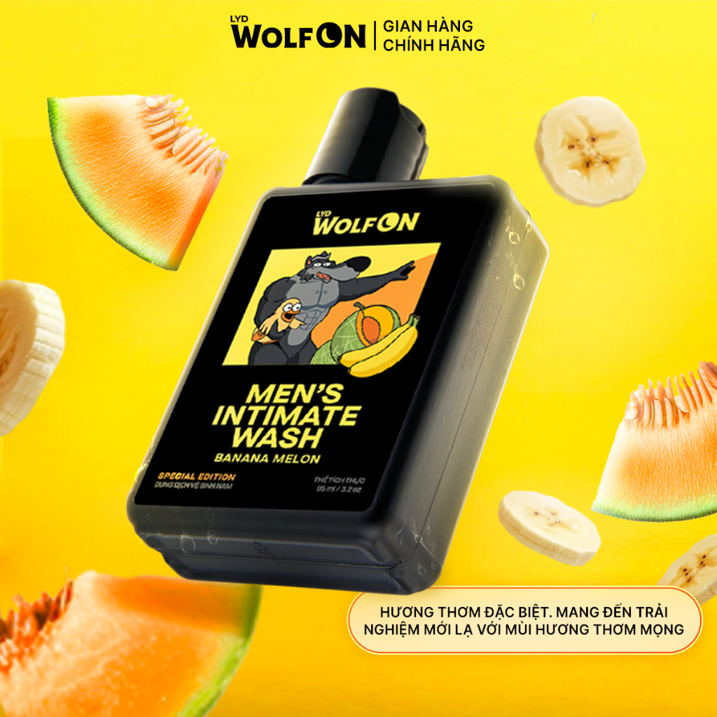 Combo Dung Dịch Vệ Sinh Bright & Clean 150ml - Dung Dịch Vệ Sinh Nam Giới 95ml LYD Wolf On