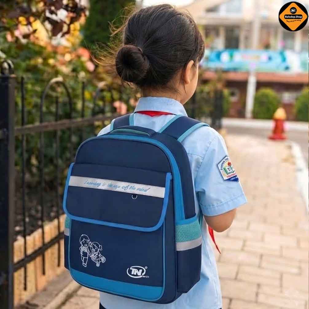 Balo Học Sinh Tiểu Học TNBags TN.B 3014 Cho Bé Trai – Siêu Nhẹ, Chống Thấm, Màu Xanh Đen Cao Cấp!