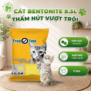 Cát Vệ Sinh Cho Mèo Bentonite Vón Cục Nhanh – Hạt Tròn Ít Bụi, Hương Cafe/Chanh/Lavender (8.5L – 17L)