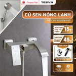 Củ Sen Nóng Lạnh Inox 304 Đúc Nguyên Khối Mạ Mờ | CR-119 | Phối Vòi Sen Nhà Tắm Và Cài Treo Cùng Màu — ảnh 1