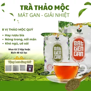 Trà Thải Độc Gan Thanh Nhiệt Giảm Mụn Bát Tiên Gan, Trà Mát Gan Cà Gai Leo Xạ Đen Hỗ Trợ Tiêu Hóa Ngủ Ngon