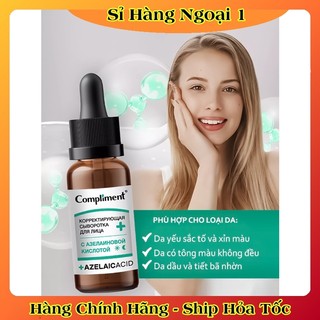 Serum và kem dưỡng giảm và ngừa mụn, mờ thâm, làm sáng da Compliment Azelaic Acid 27ml của Nga