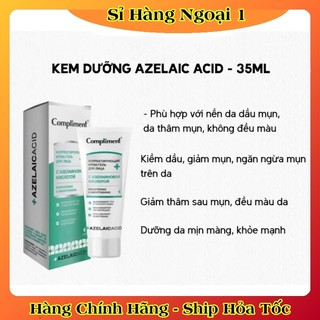 Serum và kem dưỡng giảm và ngừa mụn, mờ thâm, làm sáng da Compliment Azelaic Acid 27ml của Nga
