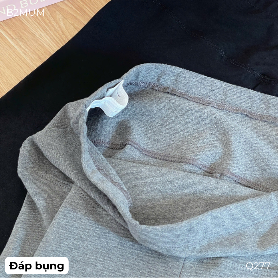 Quần bầu quần legging bầu cạp chéo đáp bụng hàng chuẩn đẹp Q210 Q277 thiết kế by B2MUM