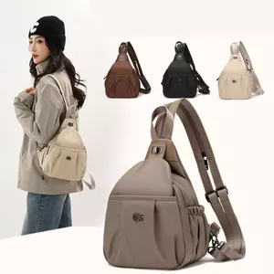 Balo Nữ Đa Năng Đeo Vai, Đeo Chéo Nhiều Ngăn Chất Liệu Canvas Thời Trang MUN STORE BKM2253
