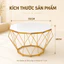 Bàn Trà Kim Cương Mặt Kính Cường Lực 8mm Khung Sắt Sơn Tĩnh Điện 55x45cm