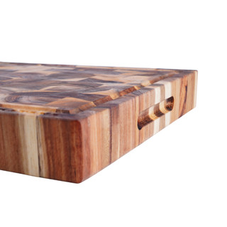 Thớt gỗ Acacia cao cấp KATANA loại ghép dựng block - Thớt gỗ tràm hình chữ nhật 2 size