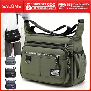 Túi đeo chéo nam bằng nylon dung tích lớn chống thấm nước Túi đeo vai cho bé trai Túi đeo chéo đa năng.S216